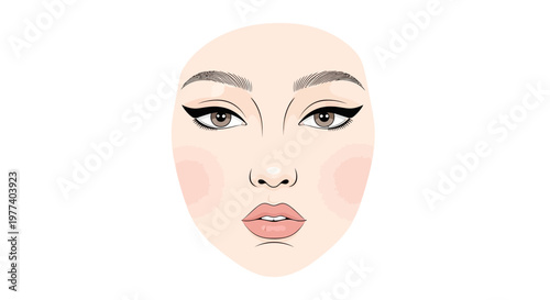 Woman Face Closeup Portrait.