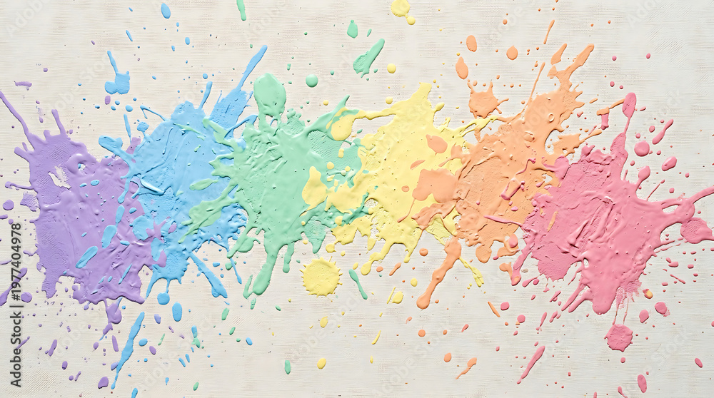 Obraz premium Colorful paint splash abstract background with vibrant artistic explosion, creative messy paint texture design