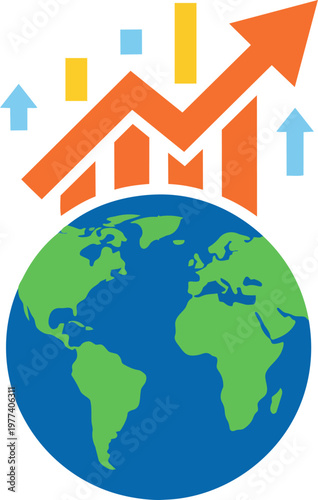 Global Economic Growth and Business Success Illustrated