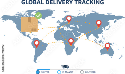 Global Shipping And Logistics Network Tracking For International Deliveries