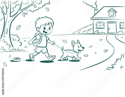 A person sitting on a bench while using a laptop near a scenic outdoor area Vector