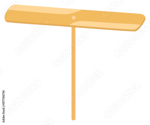 シンプルな竹とんぼのイラスト ベクター素材