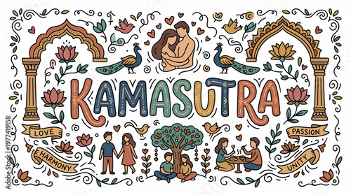 Kamasutra Love Harmony Unity Passion People Art