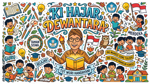 Ki Hajar Dewantara Education Celebration - Indonesian National Hero