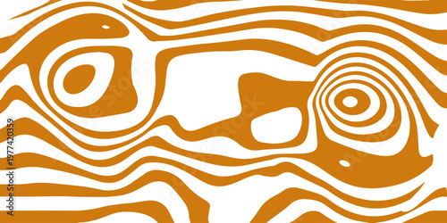 Vector Seamless Border with Flowing Salted Caramel. Abstract Sweet Texture. Creative Food Background for Packaging Design and Advertisement