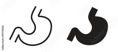 Stomach icon vector design template and illustration EPS10.