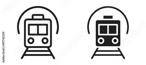 Subway icon vector design template and illustration EPS10.