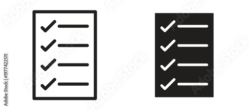 Todo list icon vector design template and illustration EPS10.