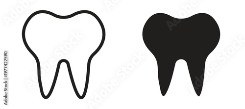 Tooth icon vector design template and illustration EPS10.