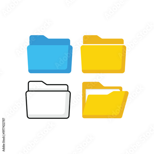 set of icon folder computer files