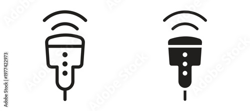 Ultrasound icon vector design template and illustration EPS10.