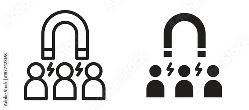 User engagement icon vector design template and illustration EPS10.