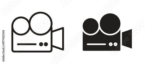 Video icon vector design template and illustration EPS10.