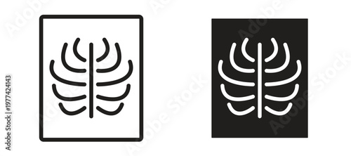 X ray icon vector design template and illustration EPS10.