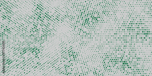 Green Soft Halftone Circle Dot Abstract Vector Background for comic  sport  banner.