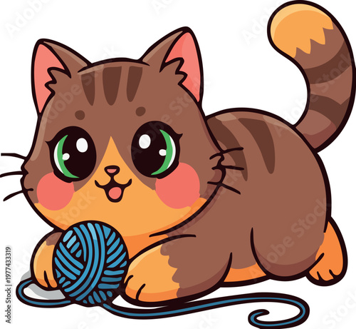 brown cat, beautiful and funny