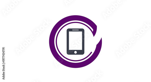 Modern Communication Symbol Representing Technology and Digital Information Exchange