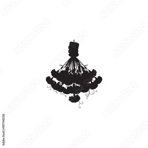 Hanging floral toran decoration