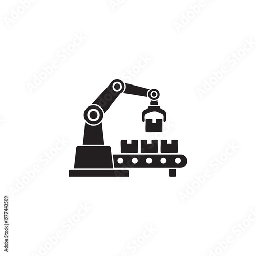Robotic arm factory automation machine