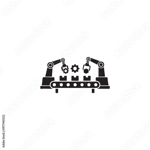 Assembly line production conveyor belt
