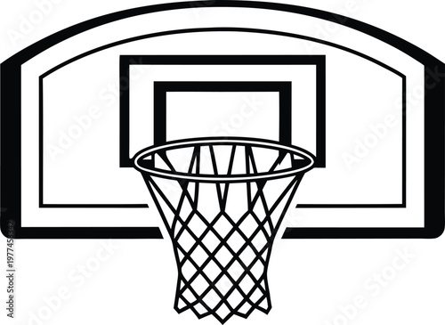 Basketball Sport Game Equipment Illustration. Basketball Ball And Hoop Game Concept. Basketball Player Action Sport Scene. Basketball Court Match Play Concept. Basketball Championship Game Theme.