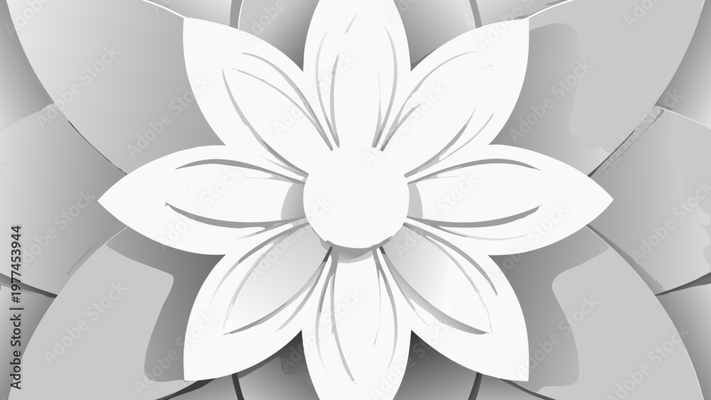 Fototapeta premium white flower on a black background
