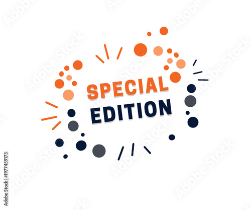 Special edition design Creative elements for business banner. Illustration colorful graphic.