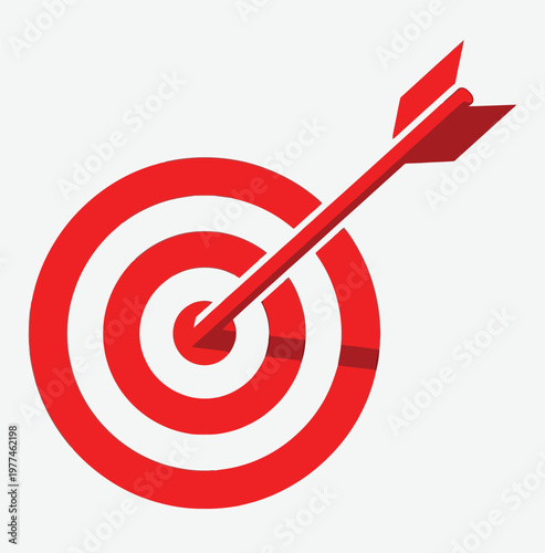 Title bullseye achieved a red dart pierces the center of a target description a vibrant image showcasing a red dart precisely hitting