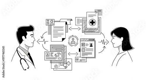 Doctor and patient communication with medical records