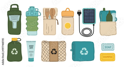 Eco-friendly travel accessories and reusable products