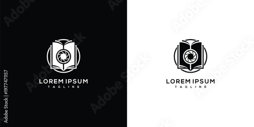 Modern Geometric Logo With Circular Emblem and Text