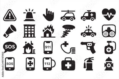 Medical and Disaster Icons for Alert Systems and Crisis Management