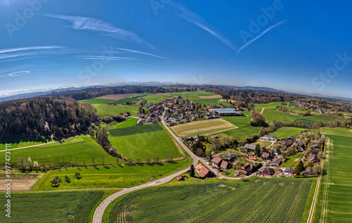 Etzelkofen, Berner Mittelland, Schweiz, Luftaufnahme, April 2026