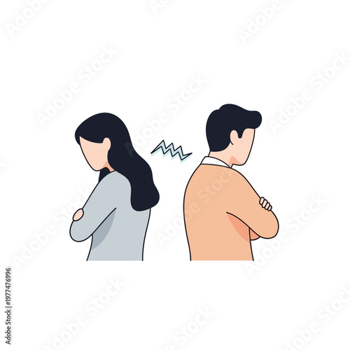 Couple Arguing, Relationship Conflict, Disagreement, Tension, Unhappy Partners