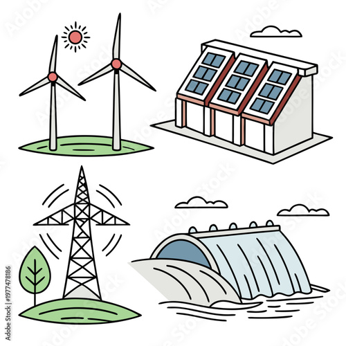 Renewable energy sustainability wind power solar energy hydroelectric power