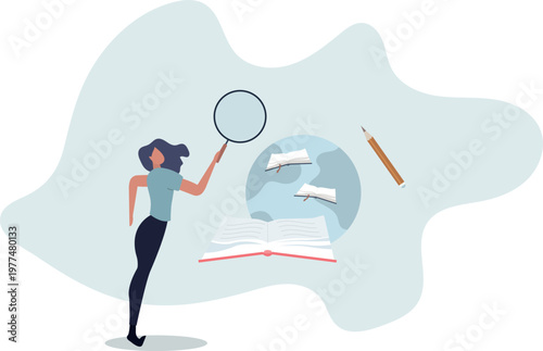 Studying abroad and travel to learn foreign language .International student with global education degree and worldwide experience..person's life situation and his activities.