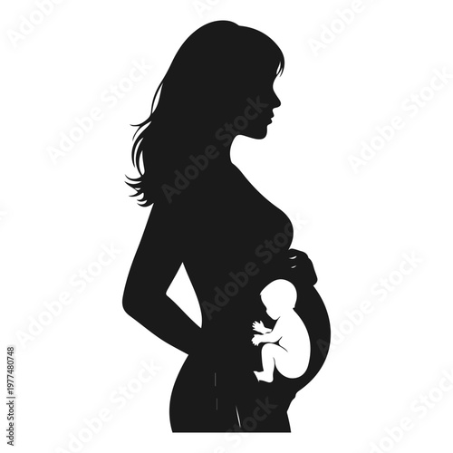 Happy Mother's Day Vector Illustration with Beautiful Floral Wreath and Elegant Typography. Greeting Card Design with Pink Flowers, Hearts, and Leaves for Mom's Birthday, Poster, and Social Media.