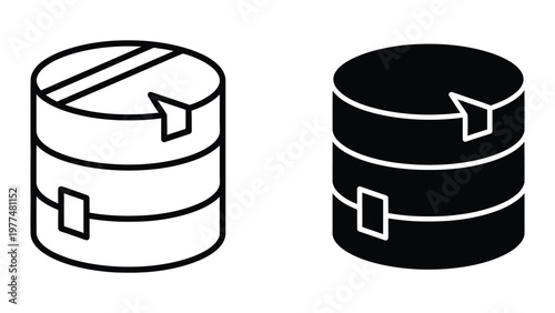 Contrast between a standard database and an encrypted or secure database storage system