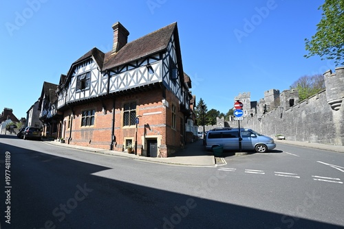 Medieval home at a modern road junction in West Sussex. 
