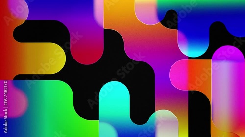 Abstract Colorful Liquid Shapes Motion Background
