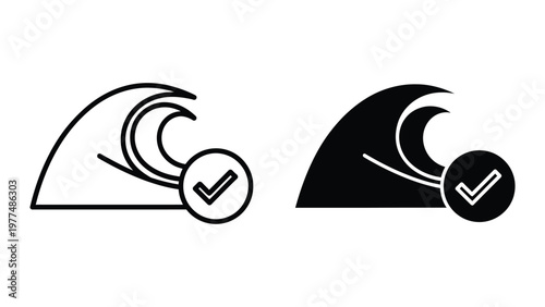Comparison of wave shapes with correct directional flow indicators