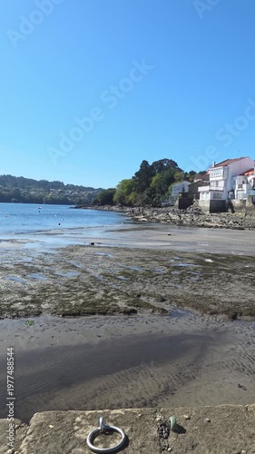 Village of Redes on the Ares estuary in A Coruña