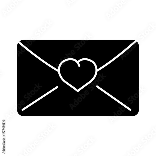 Love letter icon vector. Valentine  illustration sign. Declaration of love symbol. love logo.