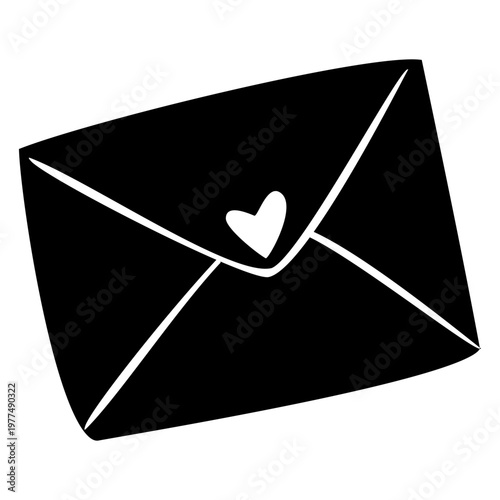 Love letter icon vector. Valentine  illustration sign. Declaration of love symbol. love logo.