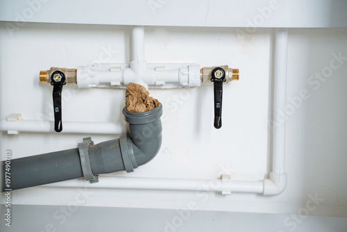 Bild auf Leinwand Plumbing Installation Overview