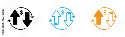 Financial fluctuations illustrating market volatility and economic exchange concepts