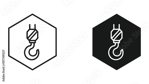 Contrast of electrical plug icons in different background styles