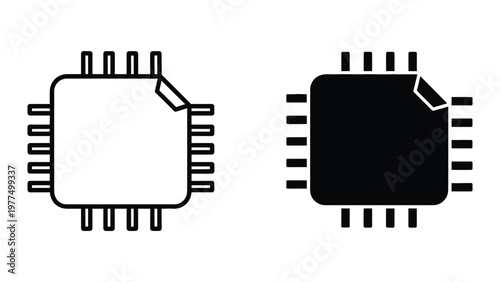 Comparison of a standard and a filled integrated circuit chip package diagram