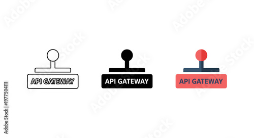 API Gateway icons in different colors