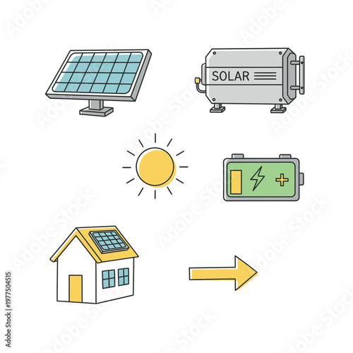 Solar energy system for home power.